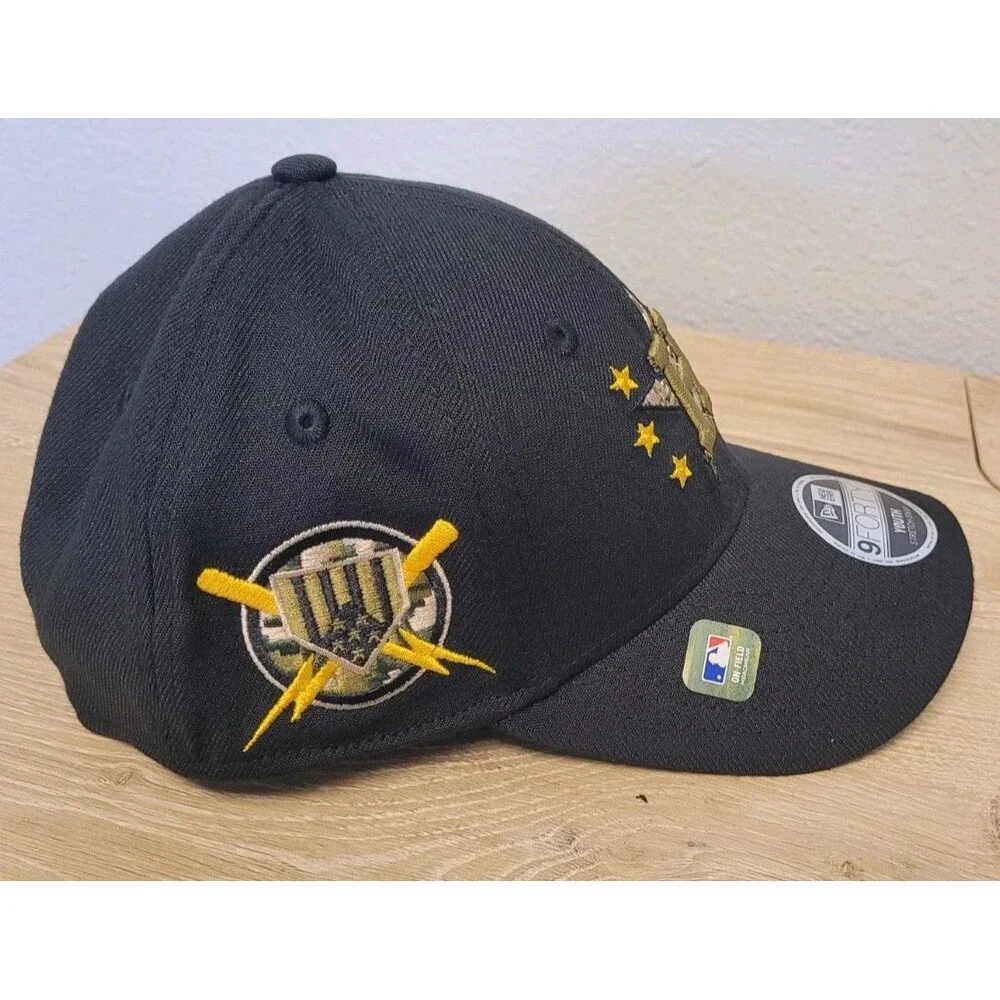 New Era Youth Houston Astros Hat 9FORTY 2024 Armed Forces Day Snapback Cap